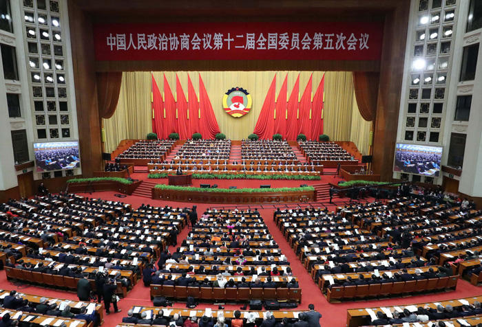 3月3日,中国人民政治协商会议第十二届全国委员会第五次会议在北京人民大会堂开幕。